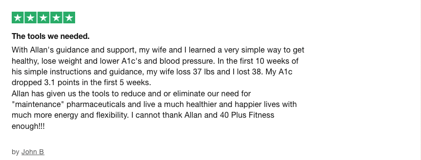 40+ Fitness Testimonial